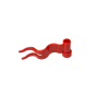 4495b Flag 4x1 Wave Right - Red