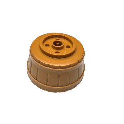 64951 Container Barrel Half Large with Axle Hole - Medium Nougat