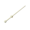 476 Bar 12L with Open Stud Tow Ball and Slit (Boat Mast) - White