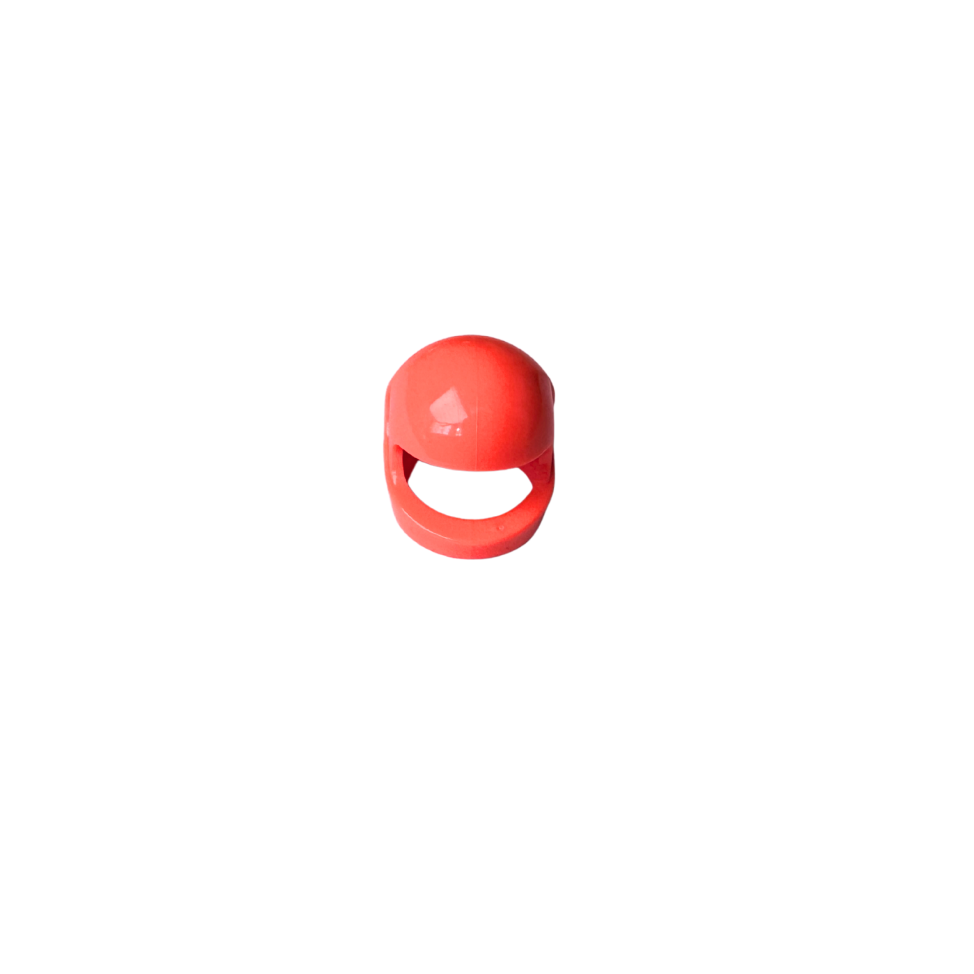 2446 Minifigure Headgear Helmet Motorcycle (Standard) - Coral