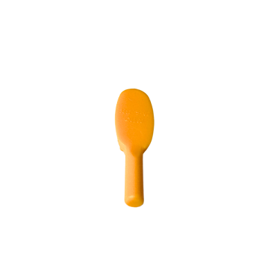 3852b Minifigure Utensil Hairbrush 10mm Handle - Bright Light Orange