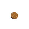 14769pb657 Tile Round 2x2 with Bottom Stud Holder with Tan Sesame Seeds Pattern - Medium Nougat