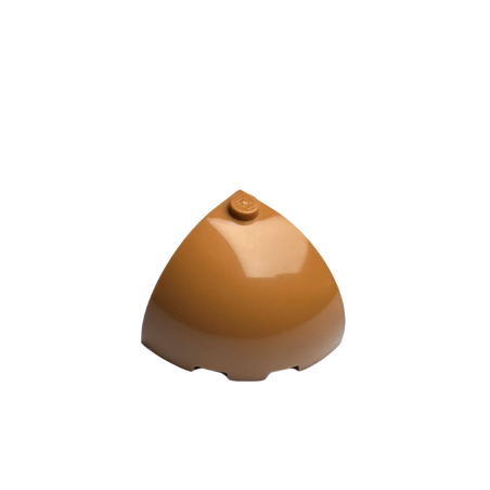 88293 Brick Round Corner 3x3x2 Dome Top - Medium Nougat