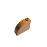 33243 Slope Curved 3x1x2 with Hollow Stud - Medium Nougat
