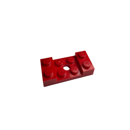 60212 Vehicle Mudguard 2x4 with Arch Studded with Hole - Red