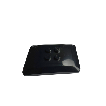 98281 Wedge 6x4x 2/3 Quad Curved - Black