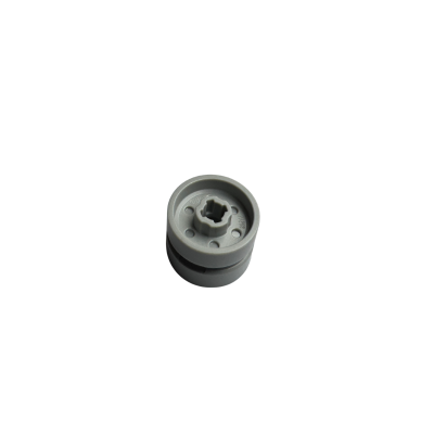 11208 Wheel 14mm D. x 9.9mm with Center Groove Fake Bolts and 6 Double Spokes - Light Bluish Gray