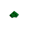 26601 Wedge Plate 2x2 Cut Corner - Green