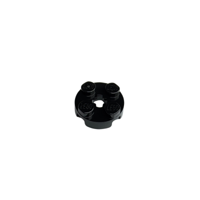 4032 Plate Round 2x2 with Axle Hole - Black