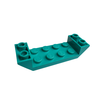 22889 Slope Inverted 45 6x2 Double with 2x4 Cutout - Dark Turquoise