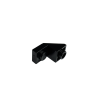 2310 Slope Inverted 45 2x1 with 2/3 Cutout - Black