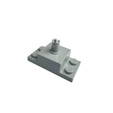 30592 Brick Modified 2x4 with Pin on Top and Side Cutouts - Light Bluish Gray