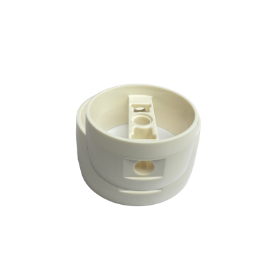41531 Cylinder 4x4x1 2/3 with Pin Holes and Center Bar - White