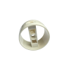 41531 Cylinder 4x4x1 2/3 with Pin Holes and Center Bar - White