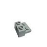 73109 Technic Brick Modified 1x2 with Hole and 1x2 Plate - Light Bluish Gray