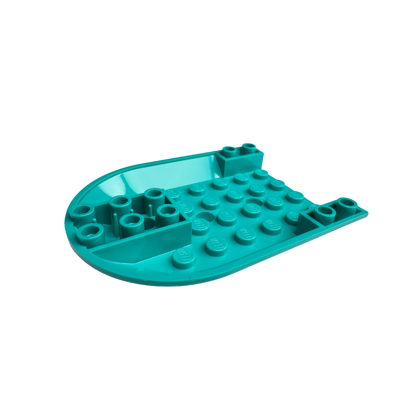 11295 Aircraft Fuselage Forward Bottom Curved 6x8 - Dark Turquoise