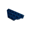 2419 Wedge Plate 3x6 Cut Corners - Dark Blue