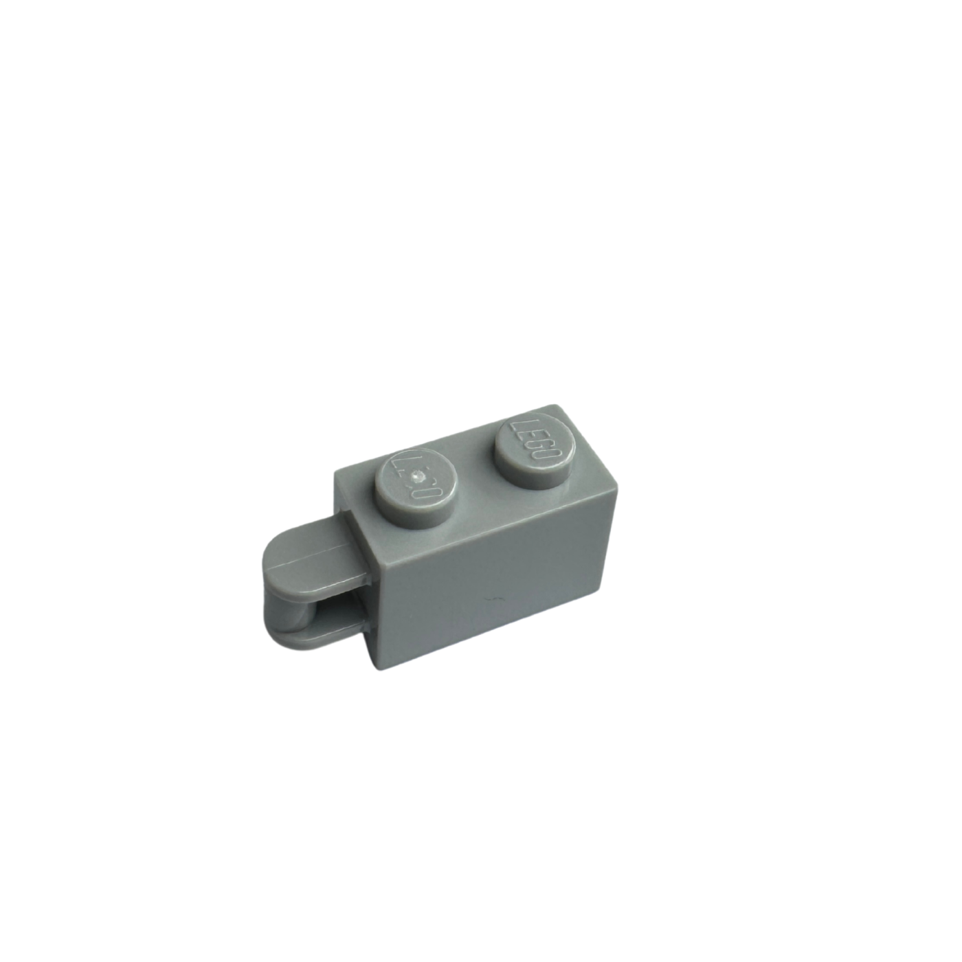 34816 Brick Modified 1x2 with Bar Handle on End - Bar Flush with Edge - Light Bluish Gray