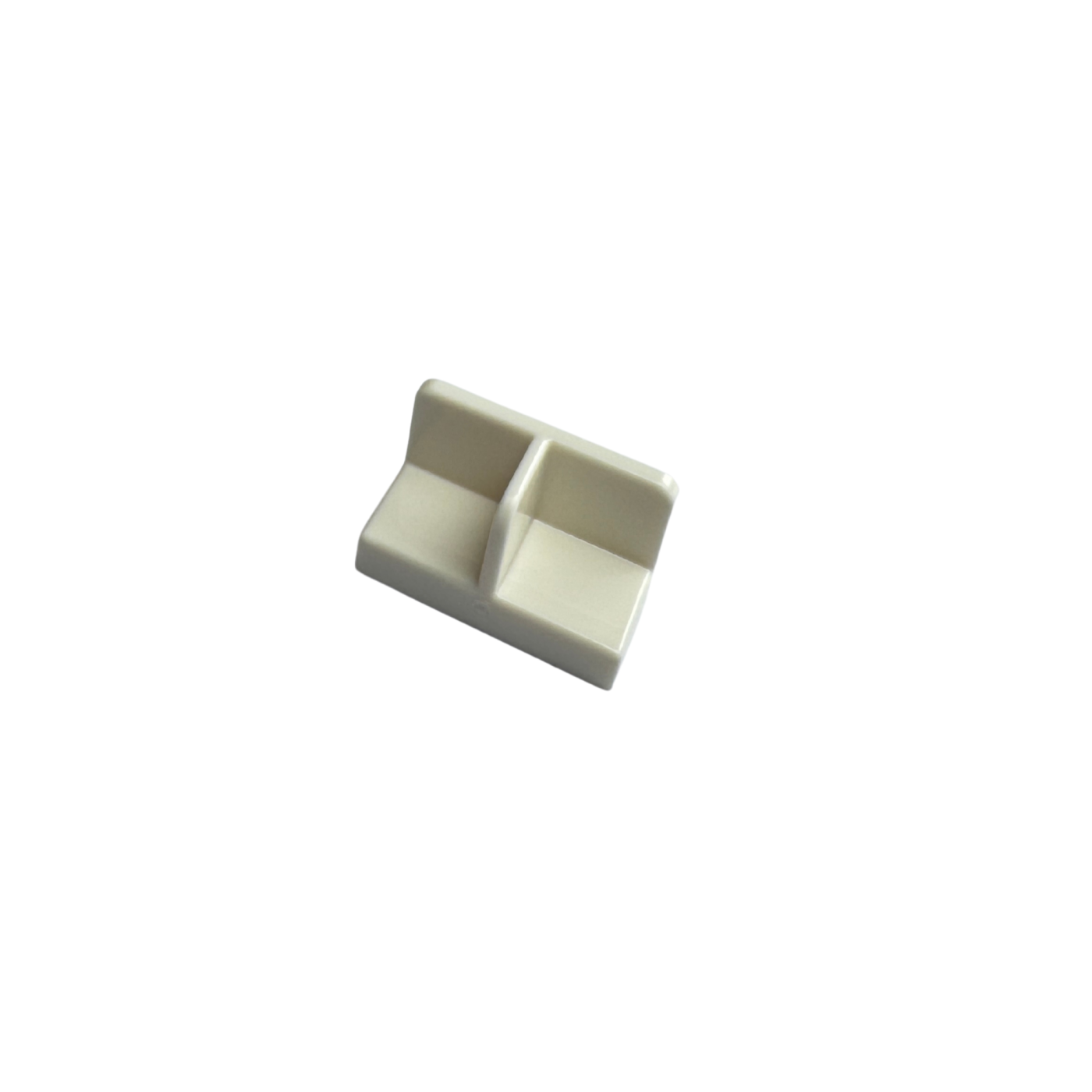 93095 Panel 1x2x1 with Rounded Corners and Center Divider - White