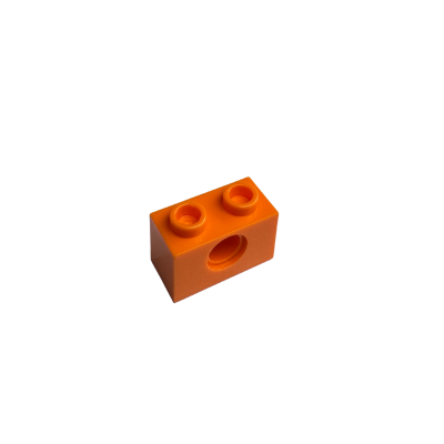 3700 Technic Brick 1x2 with Hole - Orange