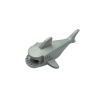 14518 Shark Body with Debossed Gills - Light Bluish Gray