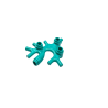 49577 Plant Thallus/Seaweed/Coral - Dark Turquoise