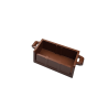 4738a Container Treasure Chest Bottom with Slots in Back - Reddish Brown