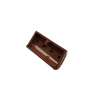 4739a Container Treasure Chest Bottom with Slots in Back - Reddish Brown