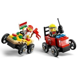 Pizzalieferwagen vs. Löschauto